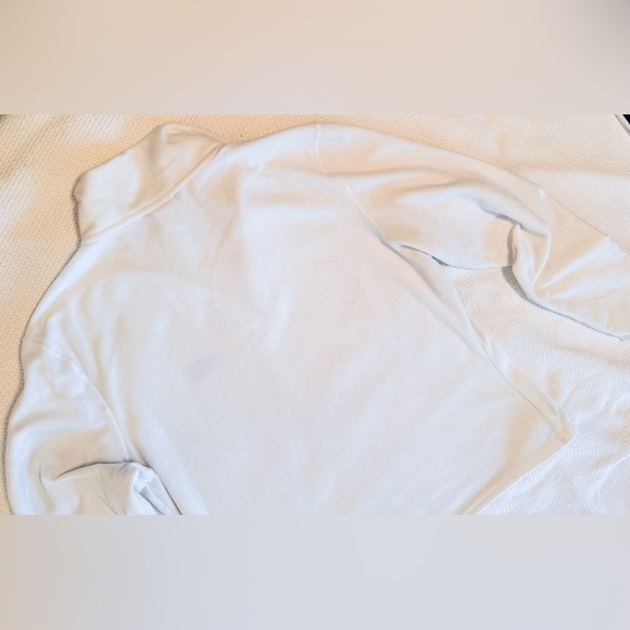 THE NORTH FACE TKA 100 White Fleece Quarter-Zip Pullover Sweatshirt Top Sweater - Picture 12 of 16